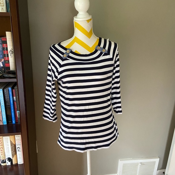 Jones New York Striped Top - Picture 1 of 10